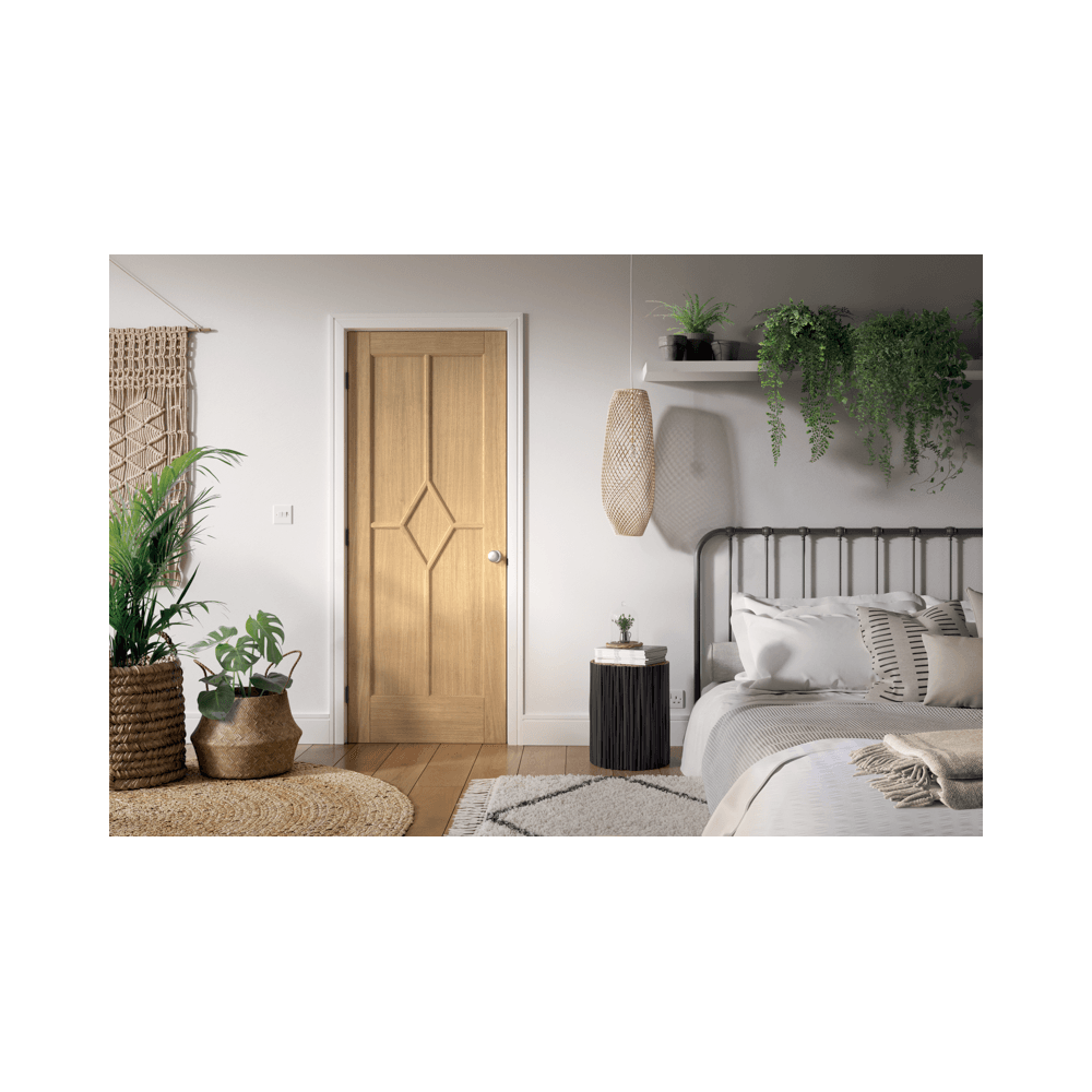 LPD Reims Fully Finished Internal Oak Door PFOREI5P, view 2