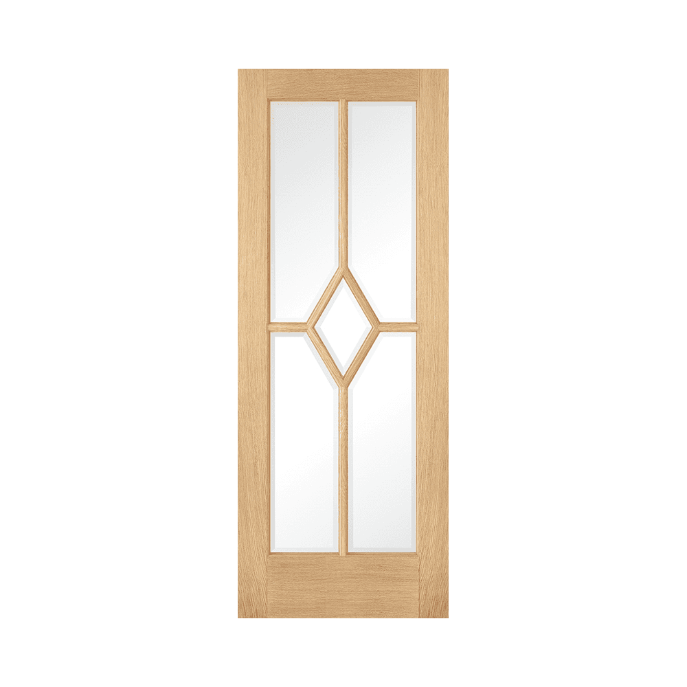 LPD Reims Glazed Fully Finished Internal Oak Door PFOREICG