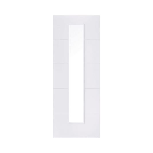 LPD Santandor Glazed Primed White Internal Door WFSAN1L