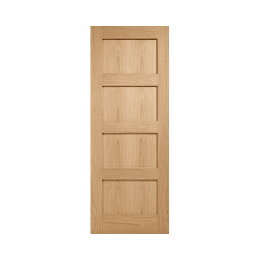 LPD Shaker 4 Panel Fully Finished Oak Internal Fire Door PFOSHAKERFC