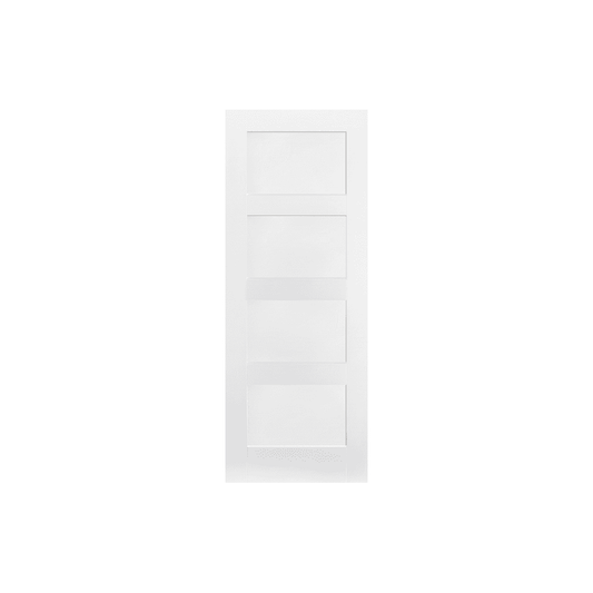 LPD Shaker 4 Panel Primed White Internal Door WFSHAKER4P