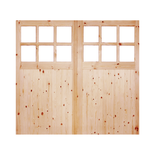 LPD Single Glazed Garage Redwood External Door RGAR30170