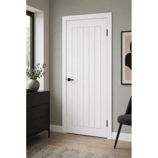 LPD Smooth Cottage White Primed Internal FD0 Fire Door SMOCOTFC