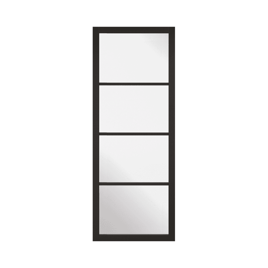 LPD Soho Black Internal Clear Glazed Door SOHBLA