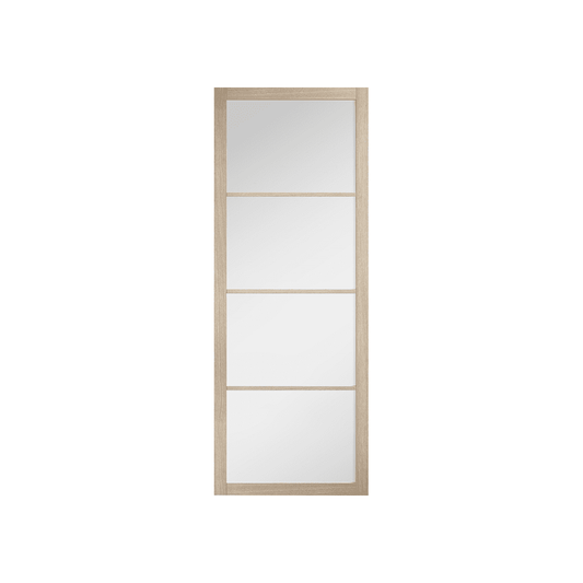 LPD Soho Fully Finished Blonde Oak Internal Clear Glazed Door SOHOAK