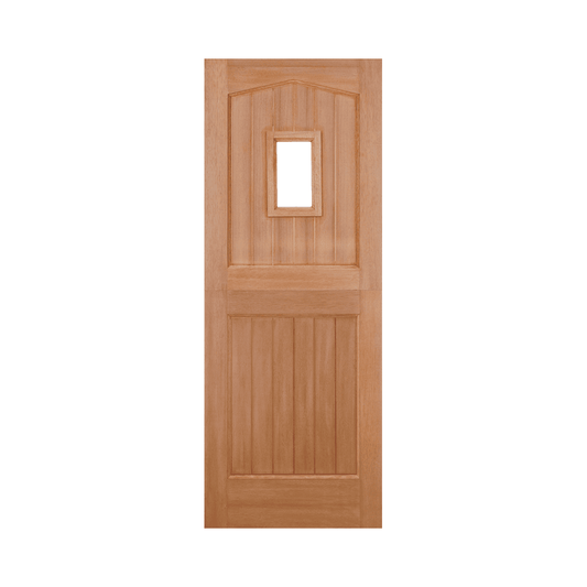 LPD Stable 1 Light Unglazed Hardwood External Door BAR3