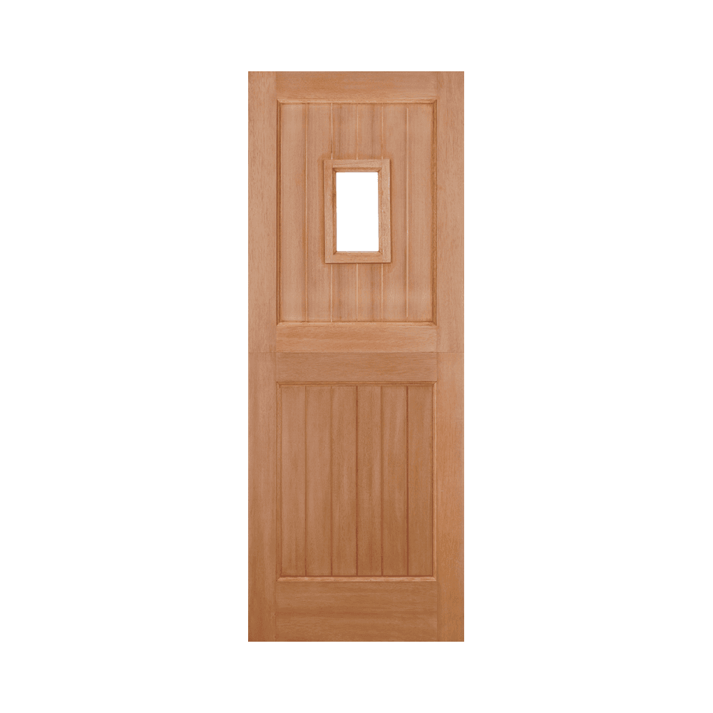 LPD Stable 1L Straight Top Unglazed Hardwood External Door MTBARSTR