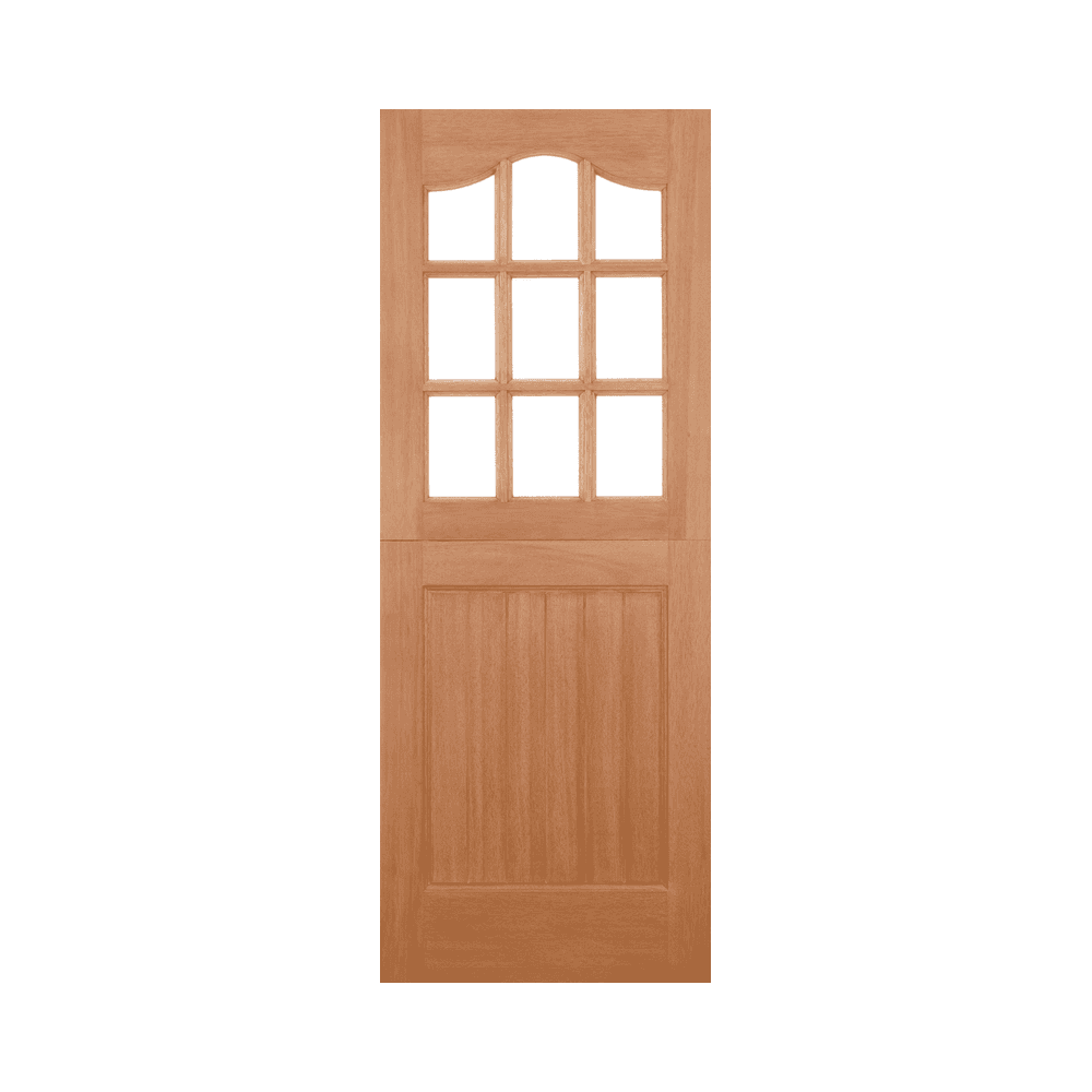 LPD Stable 9 Light Glazed M&T Hardwood External Door MTSTACGDG