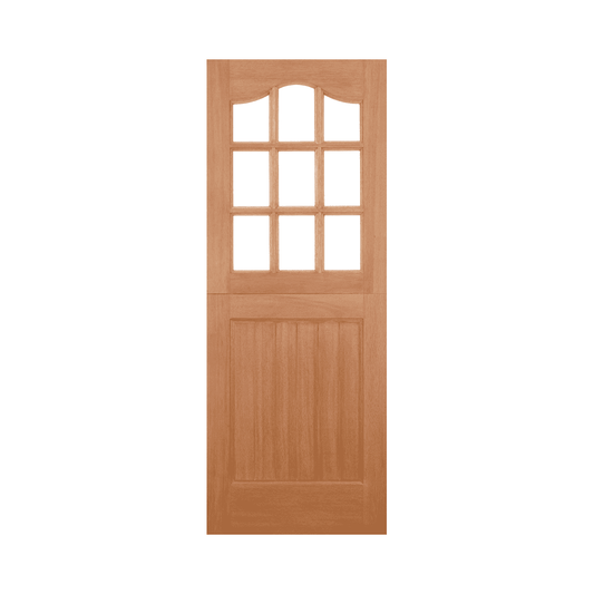 LPD Stable 9 Light Unglazed Hardwood External Door STA3