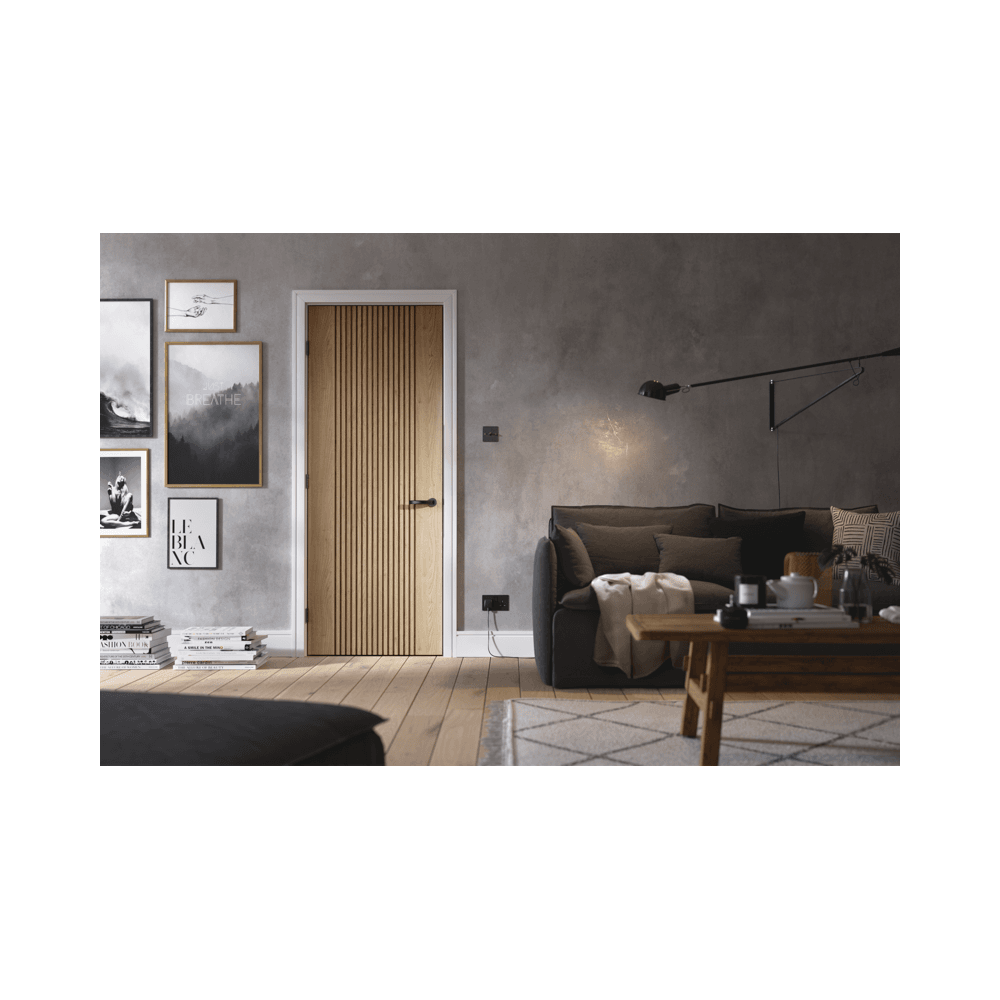 LPD Sydney Fully Finished Internal Oak Door PFOSYD, view 2