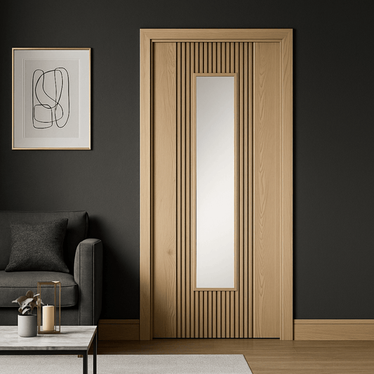 LPD Sydney Fully Finished Internal Oak Glazed Door PFOSYDGL