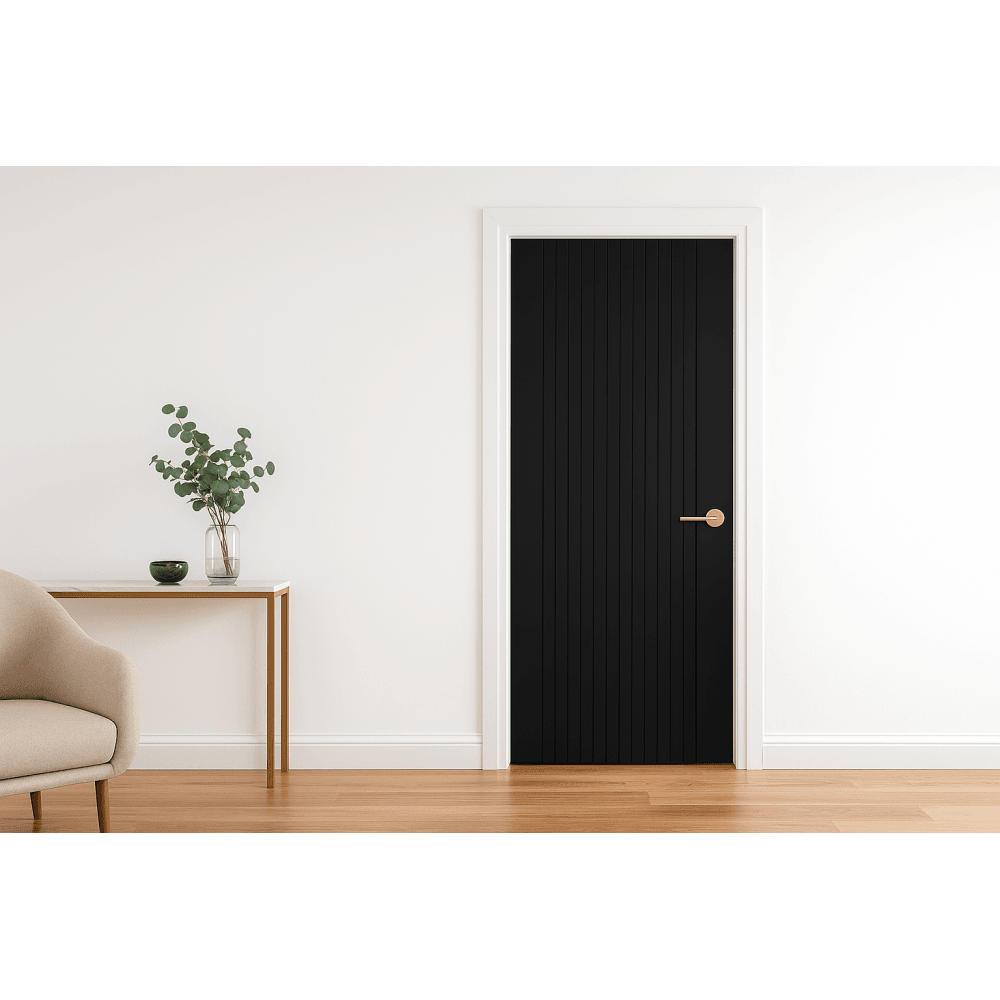 LPD Sydney Fully Finished Laminated Black Internal Door LAMBLKSYD