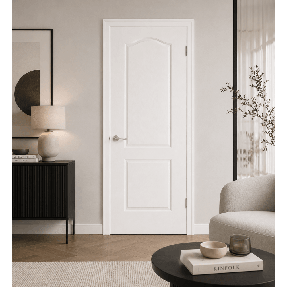 LPD Textured Classical 2 Panel Internal White Door CLA2P, view 3