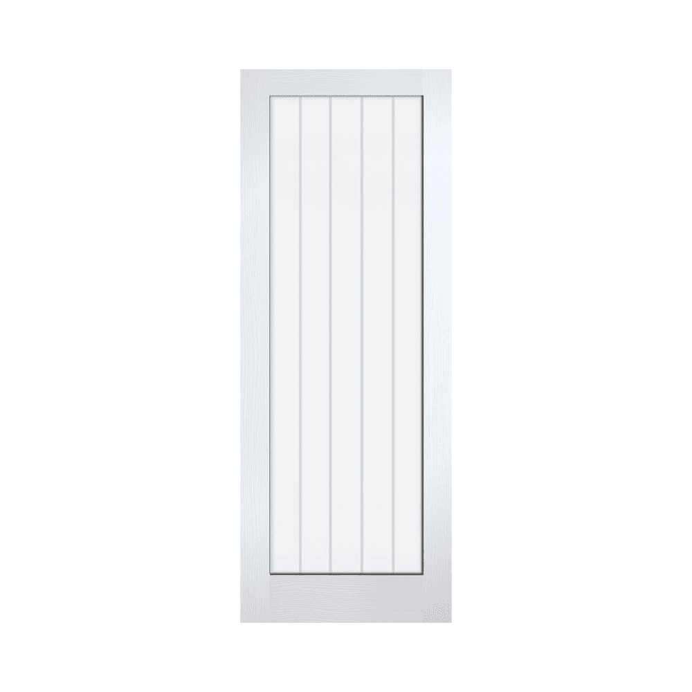 LPD Textured Vertical 1 Light Internal White Glazed Door TEXV1L
