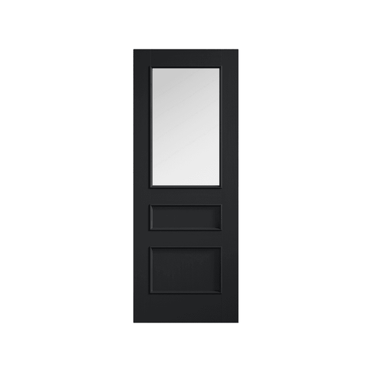 LPD Toledo Charcoal Black Glazed Fully Finished Internal Door TOLBLAGL