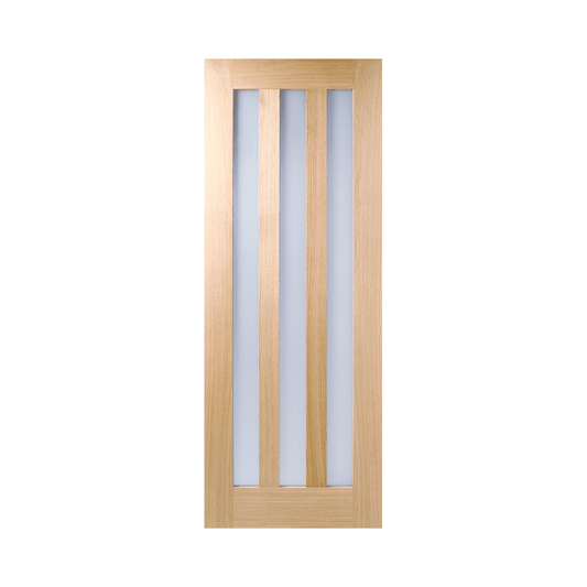 LPD Utah Fully Finished Clear Glazed Internal Door UTAOAKCGPF