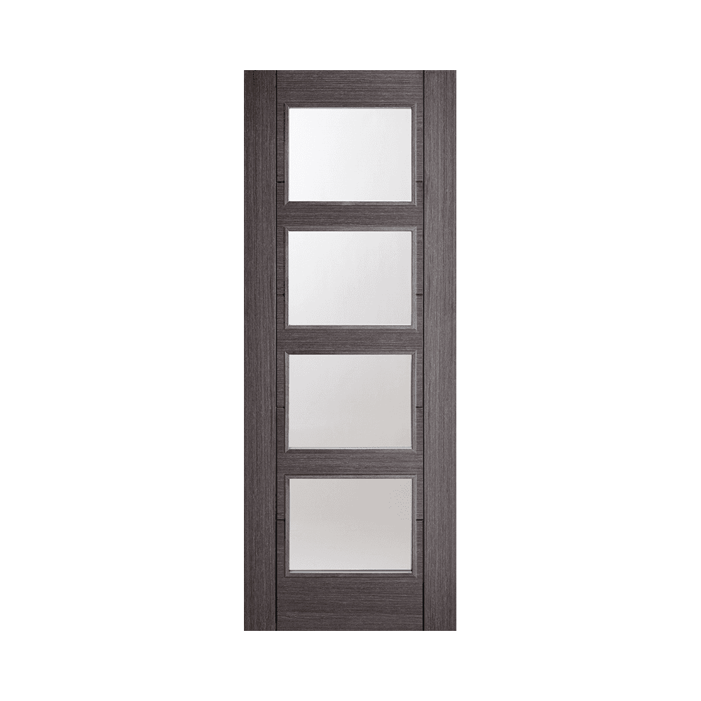 LPD Vancouver Ash Grey Glazed Fully Finished Internal Door ASHVAN4L