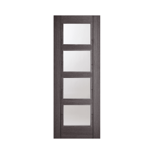 LPD Vancouver Ash Grey Glazed Fully Finished Internal Door ASHVAN4L