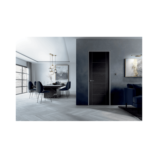 LPD Vancouver Dark Grey Fully Finished Internal Laminated Fire Door LAMDGRVANFC