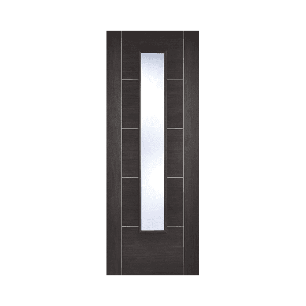 LPD Vancouver Dark Grey Glazed Fully Finished Internal Laminated Door LAMDGRVANGL