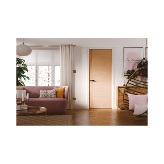 LPD Vancouver Fully Finished Internal Oak FD60 Fire Door FD60OVAN