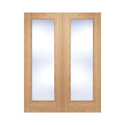 LPD Vancouver Pattern 10 Fully Finished Rebated French Pair Door OPRSVANGL