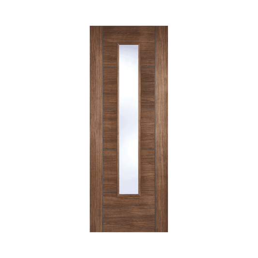LPD Vancouver Walnut Glazed Fully Finished Internal Laminated Door LAMWALVANGL