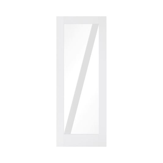 LPD White Primed Barn Glazed Internal Door WFBARNGL