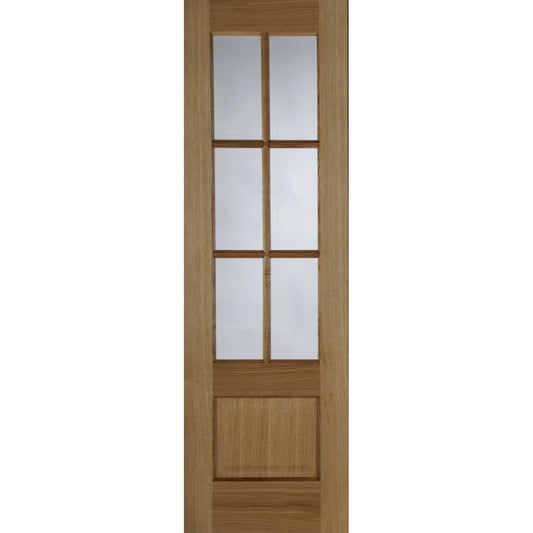 Mendes Hampstead 6L Clear Glazed Internal Oak Fully Finished Door DPVOUGHAMV