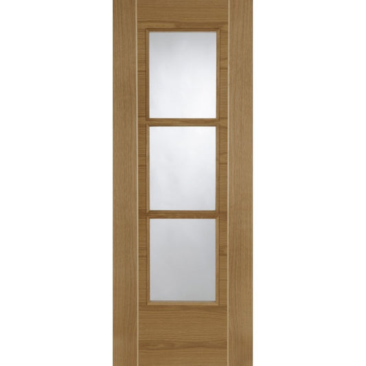 Mendes Mirage Internal Oak Fully Finished Grooved Glazed Fire Door DFOAUMIRF3LG
