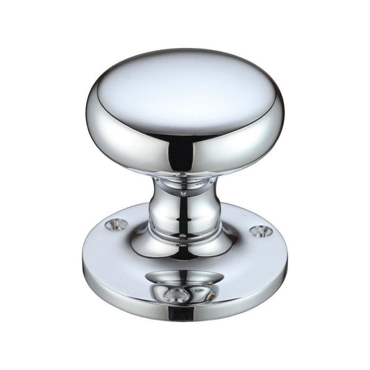 Mushroom Mortice Knob Furniture 62.5mm Rose dia. FB201CP