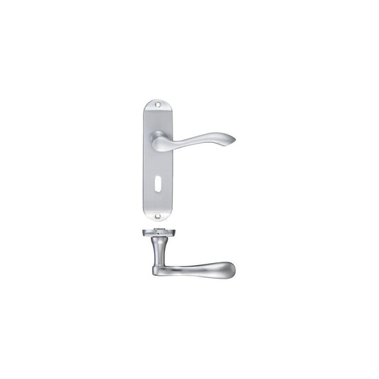 Zoo Hardware Arundel Lever Lock Polished Chrome Short Plate 175 x 42 x 60mm FB021CP