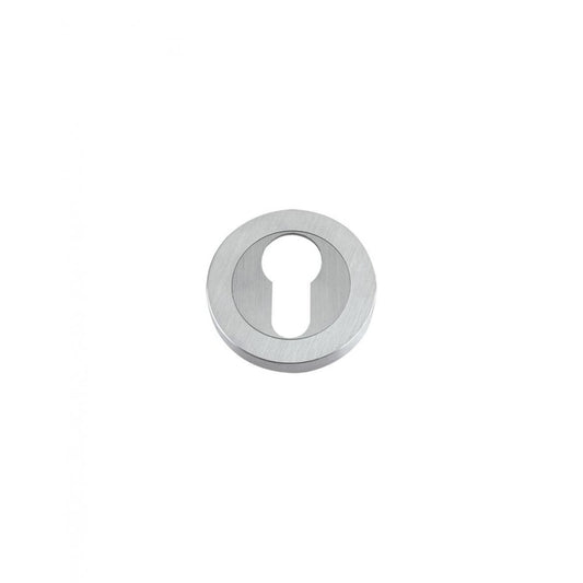 Zoo Hardware Euro Profile Escutcheon Satin Chrome 50 x 8mm FB001SC