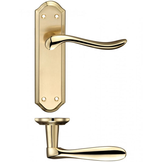 Zoo Hardware Lincoln Lever Latch Furniture 180 x 48mm FB042SBPB