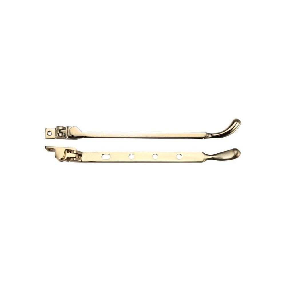 Zoo Hardware Polished Brass Bulb End Casement Stay 10" FB101