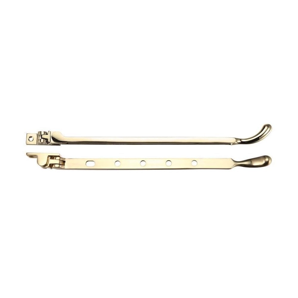 Zoo Hardware Polished Brass Bulb End Casement Stay 12" FB102