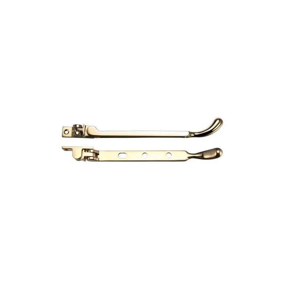 Zoo Hardware Polished Brass Bulb End Casement Stay 8" FB100