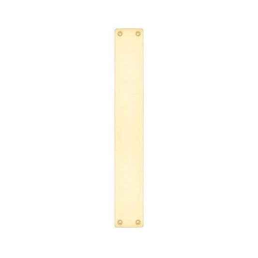 Zoo Hardware Polished Brass Finger Plate for FB112B - 425 x 60mm FB122B
