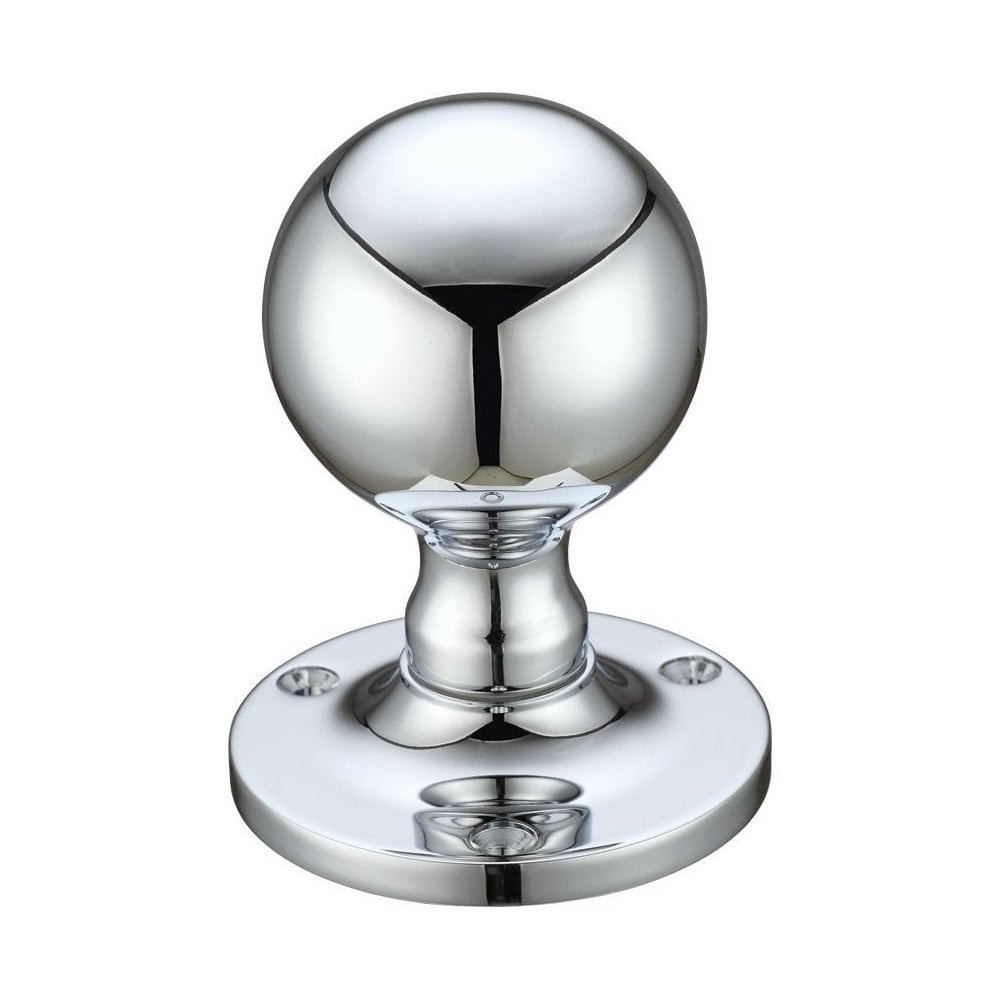 Zoo Hardware Polished Chrome Ball Mortice Knob Furniture 62.5mm Rose dia. FB202CP