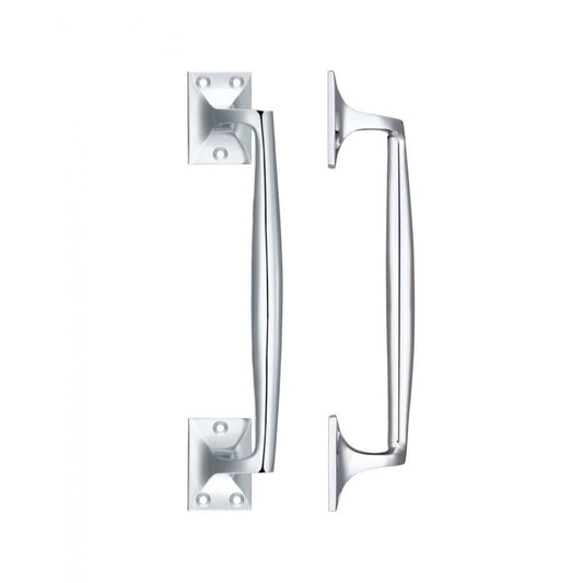 Zoo Hardware Polished Chrome Cast Brass Pull Handle 250mm FB113CP