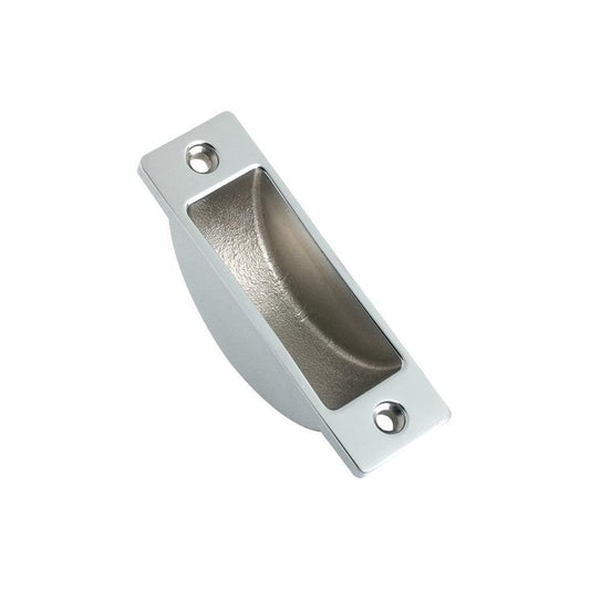 Zoo Hardware Polished Chrome Easyclean Dust Socket for Flush Bolts Wood 62 x 19mm FB13CP