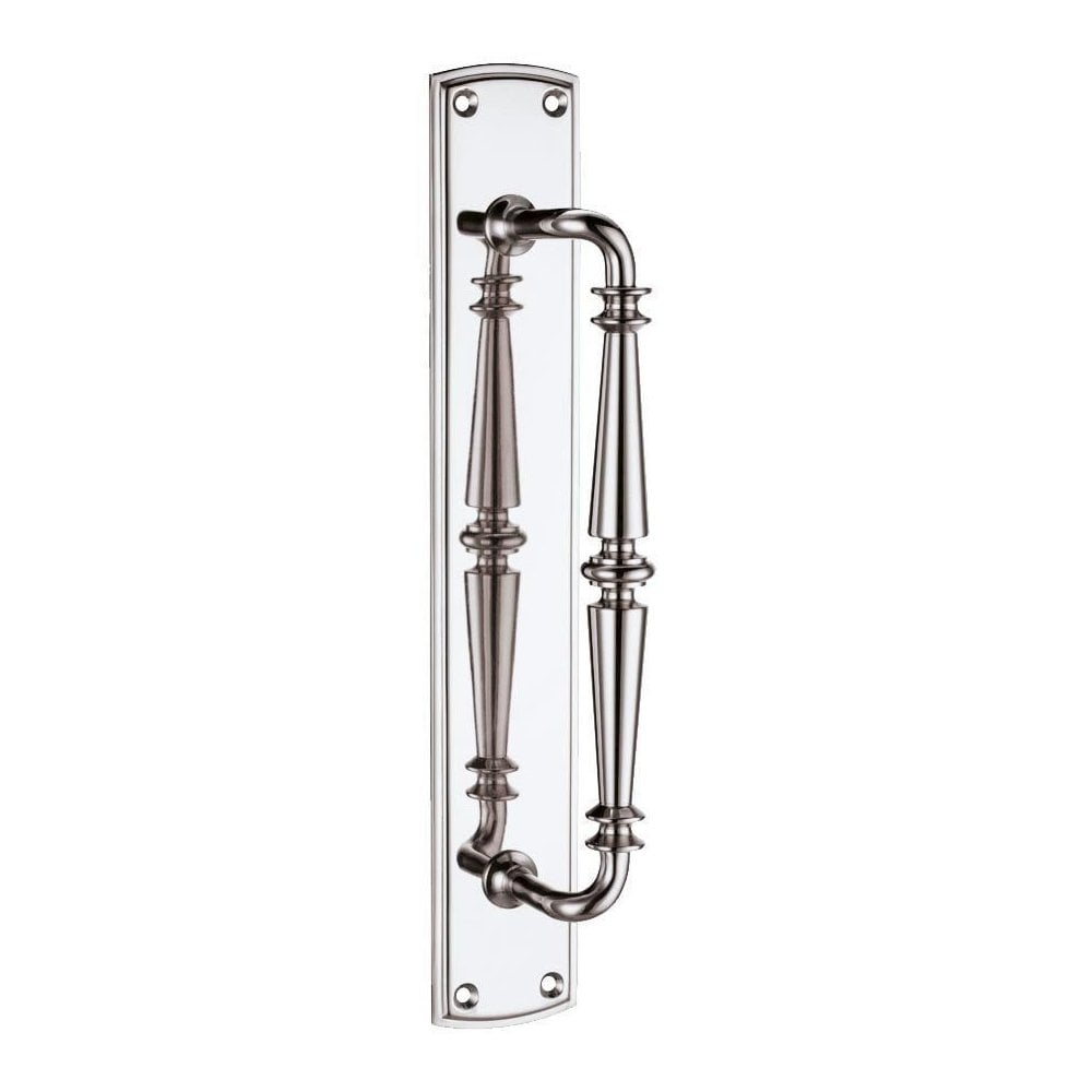 Zoo Hardware Polished Chrome Pull Handle on Backplate FB106CP