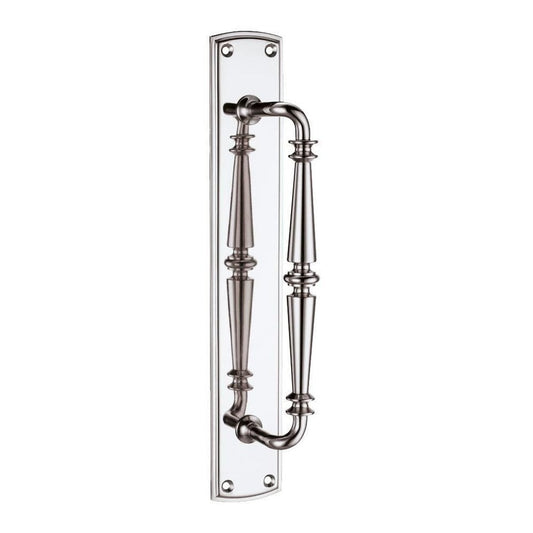 Zoo Hardware Polished Chrome Pull Handle on Backplate FB106CP