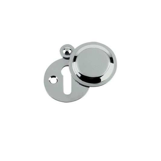 Zoo Hardware Polished Chrome Standard Key Profile Victorian Covered Escutcheon 32mm dia. FB11CP