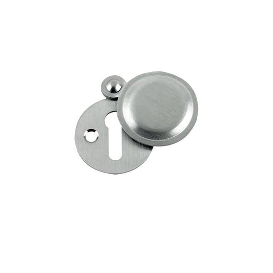 Zoo Hardware Satin Chrome Standard Key Profile Victorian Covered Escutcheon 32mm dia. FB11SC