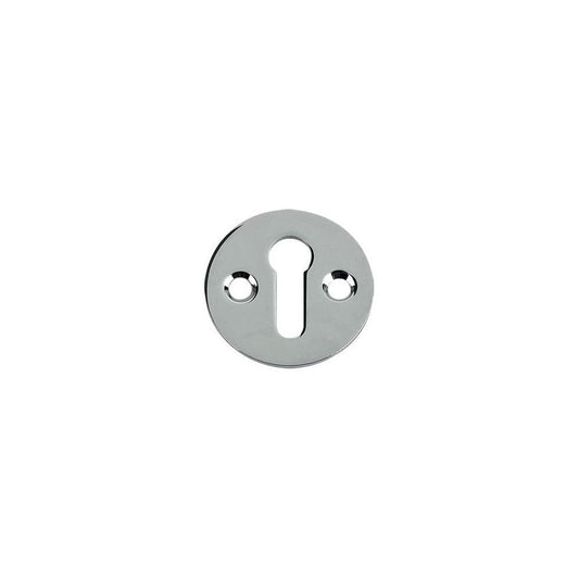 Zoo Hardware Satin Chrome Standard Key Profile Victorian Escutcheon 32mm dia. FB10SC