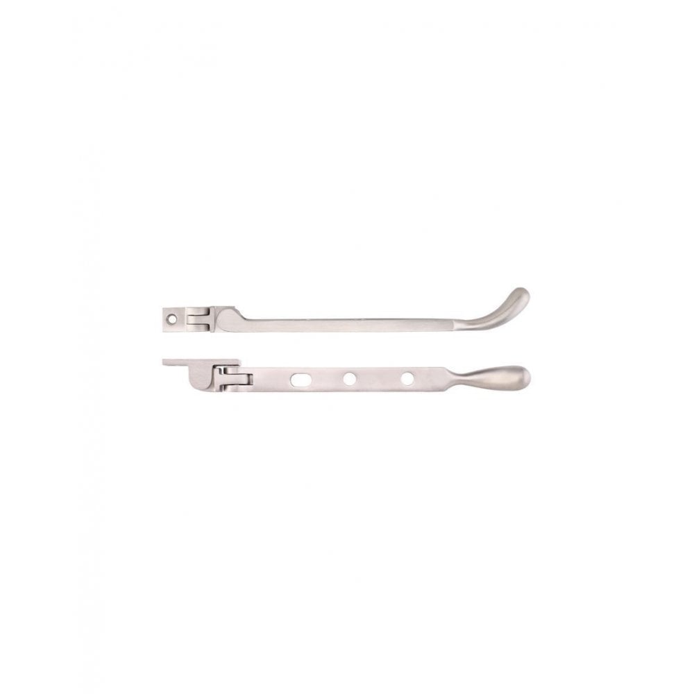 Zoo Hardware Satin Nickel Bulb End Casement Stay 8" FB100PVDSN