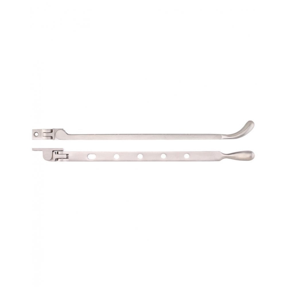 Zoo Hardware Satin Nickle Bulb End Casement Stay 12" FB102PVDSN