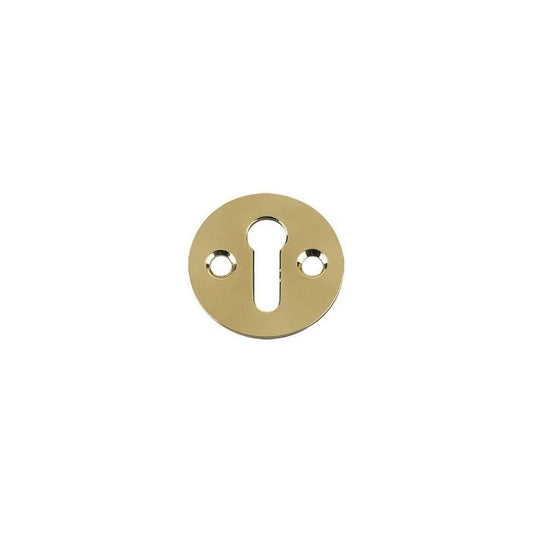 Zoo Hardware Standard Brass Key Profile Victorian Escutcheon 32mm dia.