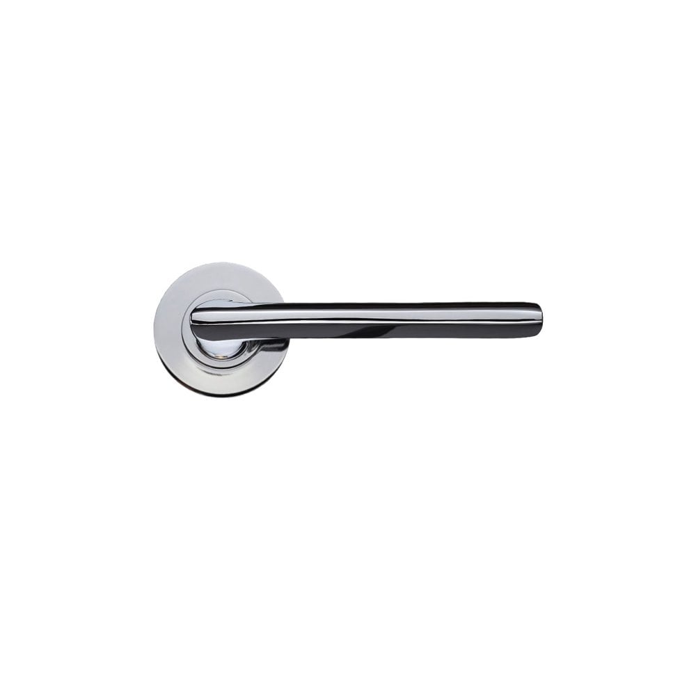 Zoo Hardware Vitorria Lever In Polished Chrome On Round Rose FB070CP